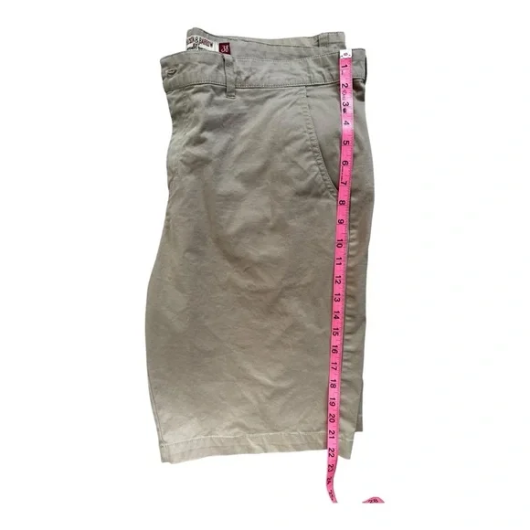 Hudson&Barrow NYC Tan Flat Front Shorts US38 - Picture 3 of 4